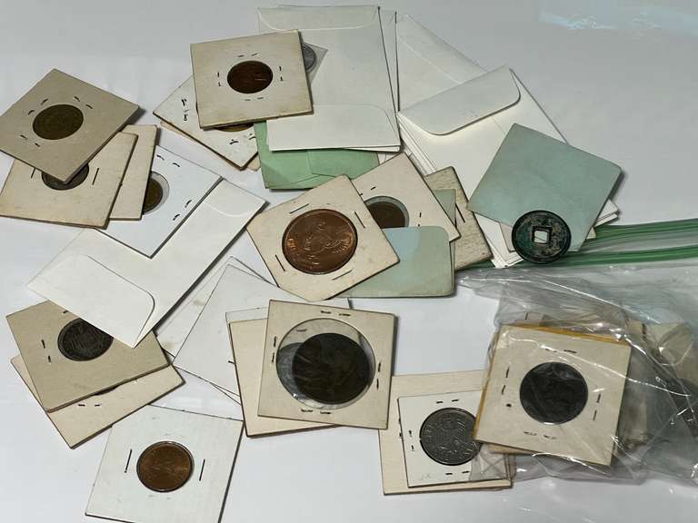 Assorted collectible foreign coin, see pictures for details. image