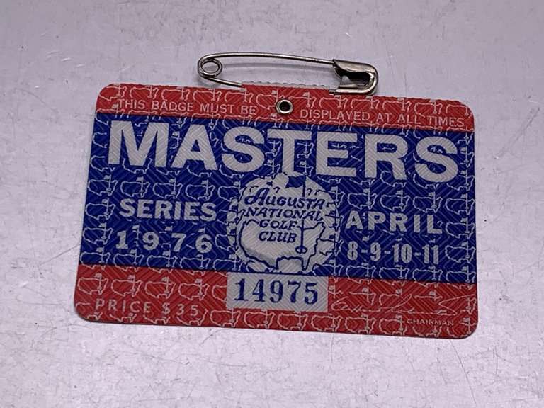 MASTERS 1976 BADGE RAYMOND RAY FLOYD WINNER image