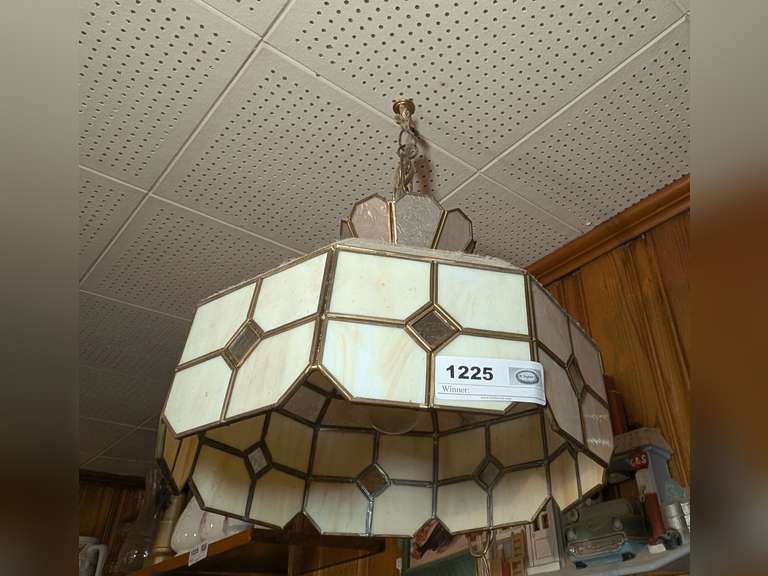 VINTAGE HANGING LIGHT FIXTURE image