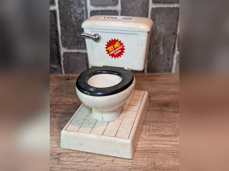 VINTAGE MECHANICAL COMMODE BANK image