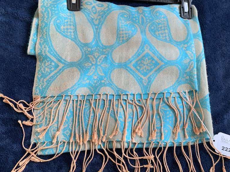 100% PASHMINA/CASHMERE SHAWL/WRAP image