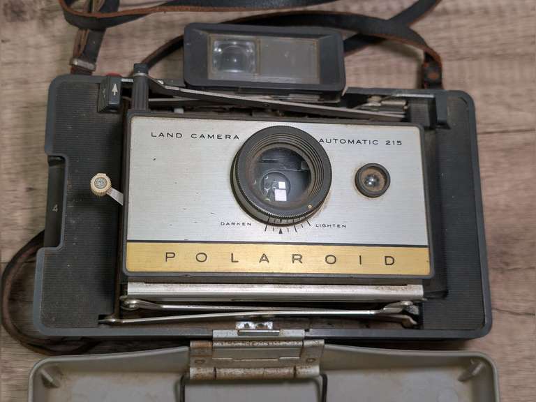 MID-CENTURY POLAROID AUTOMATIC 215 INSTANT CAMERA image