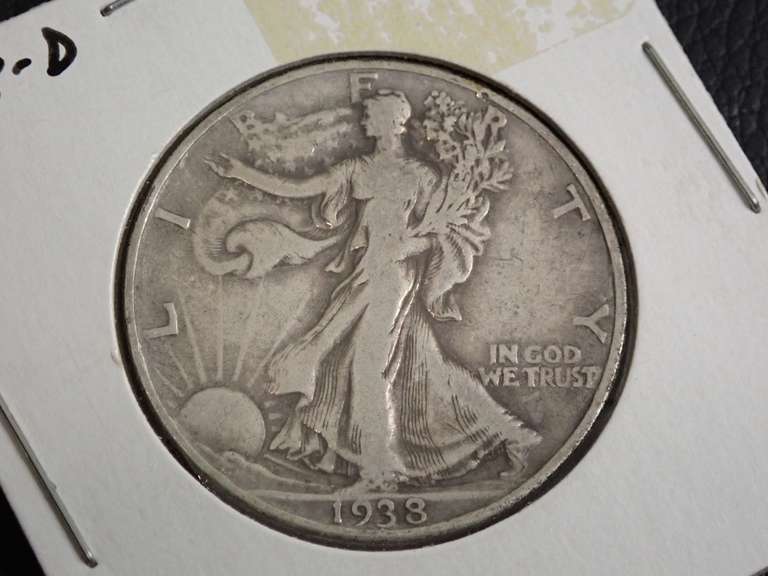 1938-D WALKER HALF DOLLAR COIN