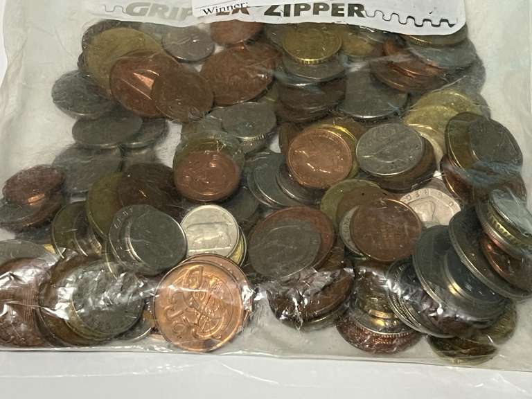 Assorted foreign coin, see pictures for details. image