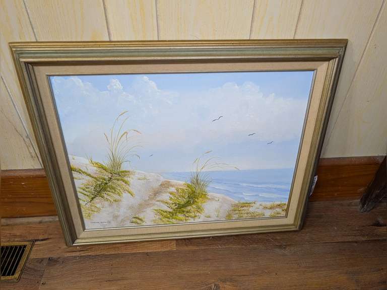 FRAMED ART BY THELMA MCSWAIN, APPEARS TO BE ORIGINAL image