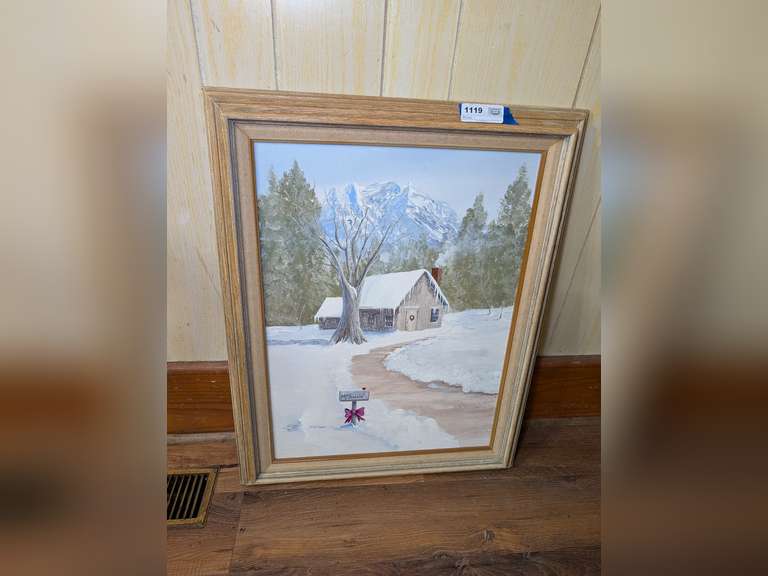 FRAMED ART BY THELMA MCSWAIN, APPEARS TO BE ORIGINAL image
