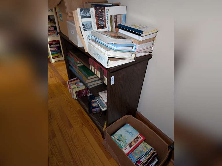 ALL BOOKS IN AREA MARKED 1453 INCLUDING A HUGE NUMBER OF COOKBOOKS, CHILDREN'S BOOKS, AND MORE image