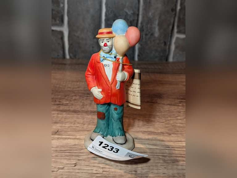 EMMETT KELLY, JR. BISQUE PORCELAIN FIGURINE image
