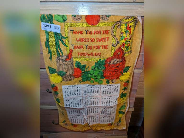 1982 TAPESTRY WALL CALENDAR image
