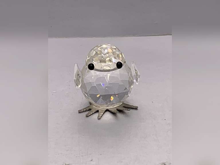 VINTAGE SWAROVSKI CRYSTAL MINI CHICK 1" TALL (MISSING BEAK) image