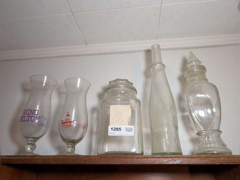 ALL ITEMS ON TOP SHELF MARKED 1285 image