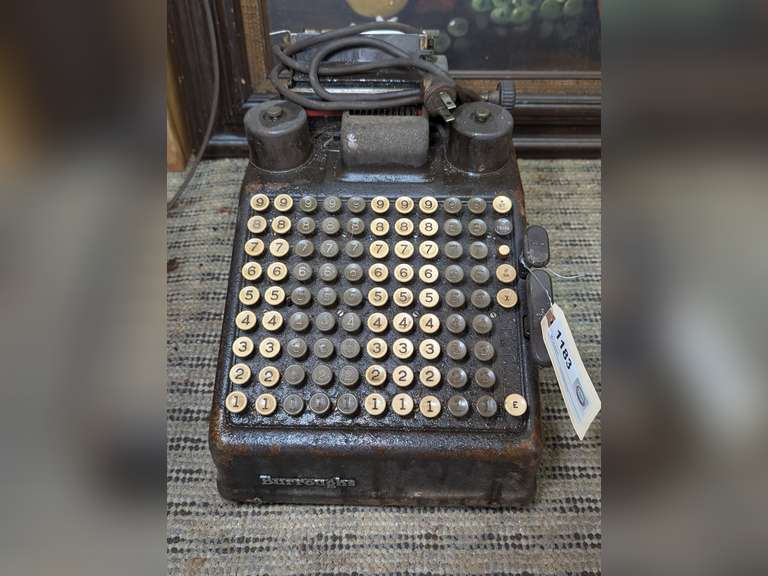 ANTIQUE BURROUGHS ELECTRIC ADDING MACHINE image