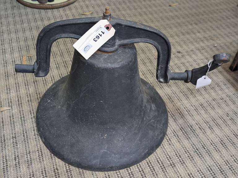 ANTIQUE CAST IRON BELL WITH YOLK image