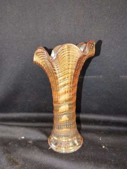 19T- CARNIVAL GLASS VASE image