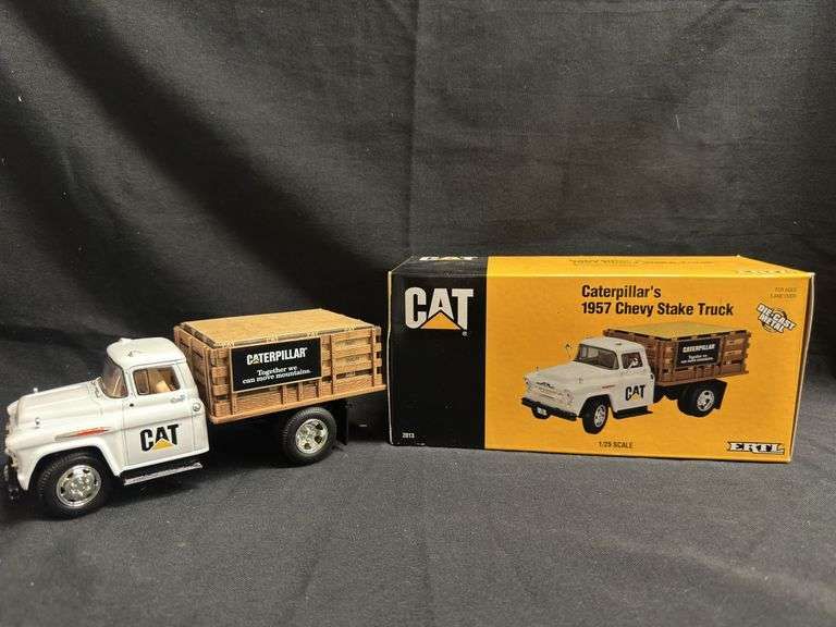 20M- ERTL CATERPILLARS 1957 CHEVY STAKE TRUCK image