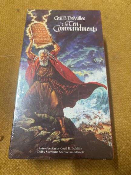 BOX SET TEN COMMANDMENTS MOVIE STARRING CHARLETON HESTON image