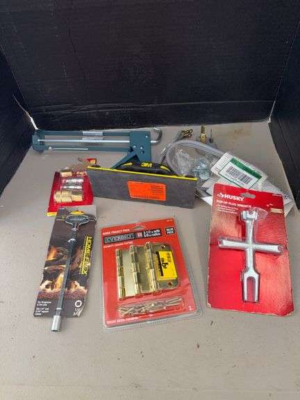 Assorted Home Improvement Tools and Hardware image
