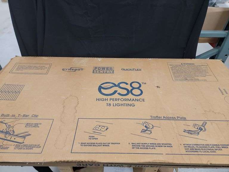 ES8 High Performance T8 Lighting Louvered Troffer image