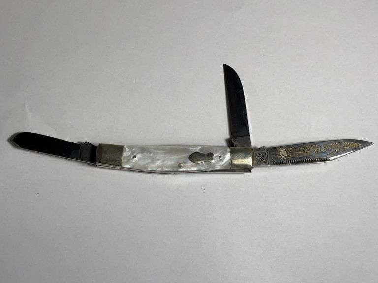 Frank Buster Cutlery Germany Eighty Rooster Lily of the Valley Pocket Knife image