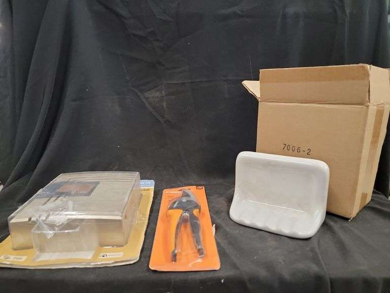Doorbell, Shears, and Soap Dishes image