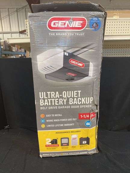 Genie Ultra-Quiet Battery Backup Belt Drive Garage Door Opener