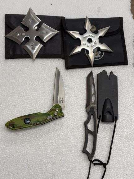 Collection of Knives and Ninja Stars image