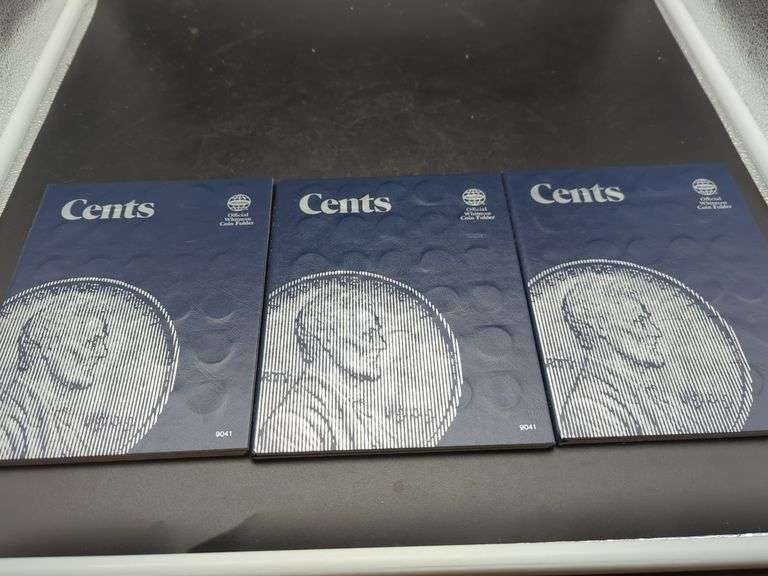 US Cent Coin Collection in Whitman Folders image