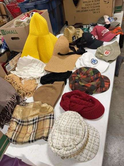 CAPS -TOBOGGANS- BEACH HATS- SCARVES-ETC.- image