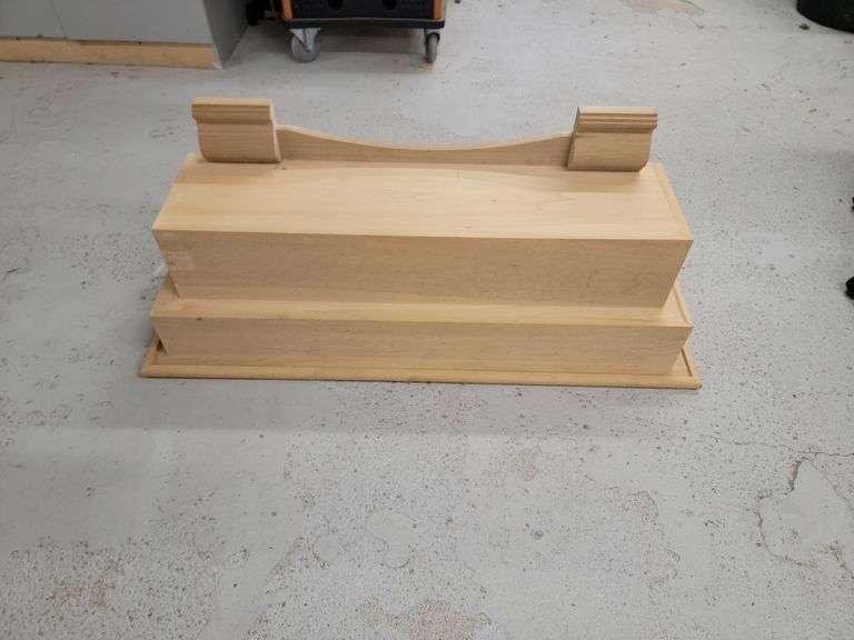 Unfinished Wood Wall Shelf image