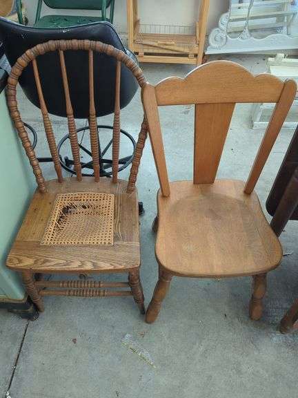 Set of Two Wooden Chairs image