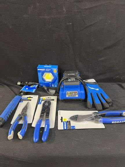 Kobalt Tool Bundle with Battery Charger, Gloves, LED Light