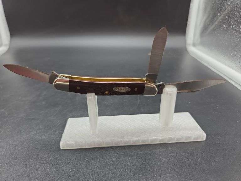 Case XX USA 63087 SS Brown Synthetic Standard Jig Medium Stockman Pocket Knife image