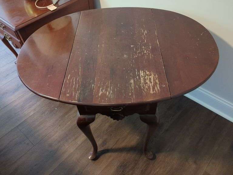 Drop Leaf Table with Single Drawer image