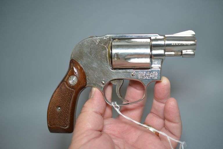 Smith & Wesson Model 49 Nickel Bodyguard Revolver In .38 Special Caliber, image