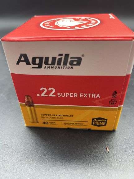 Aguila .22 Super Extra Ammunition, 40 Grain, 500 Rounds image