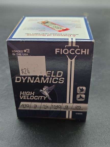 Fiocchi Field Dynamics .410 Gauge 3 in. 11/16 oz 1140 FPS 9 Shot, 25 Shotshells image