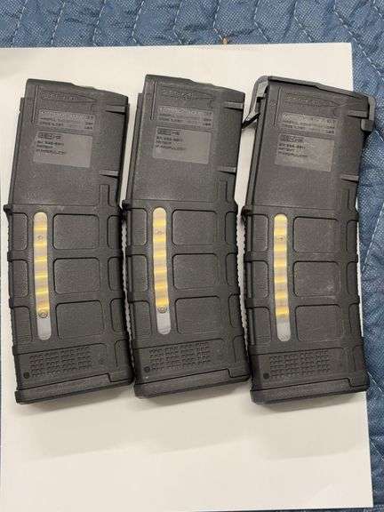 Lot of 3 Magpul PMAG 30 AR/M4 5.56x45 Magazines image