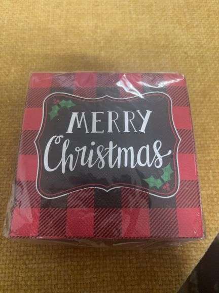 50 NEW PAPER MERRY CHRISTMAS NAPKINS image
