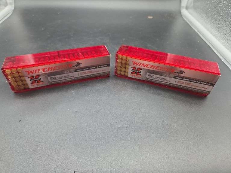 Two Boxes of Winchester .22 Long Rifle Ammunition image