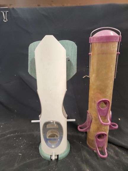 Two PVC Bird Feeders image