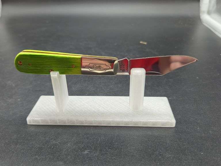 Case XX Barlow Lime Green Bone Barnboard Jig Knife image