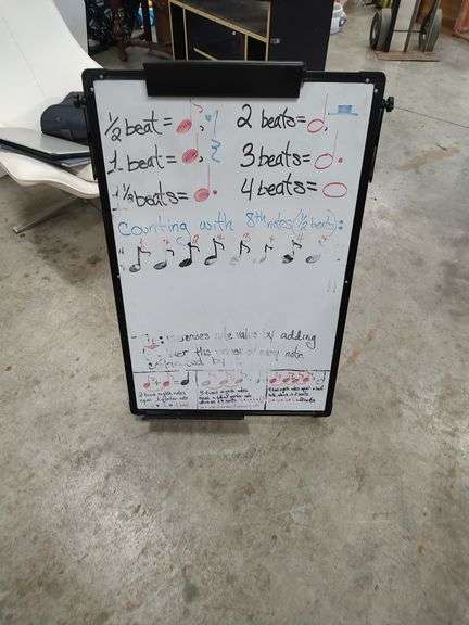 DRY ERASE BOARD ON STAND image