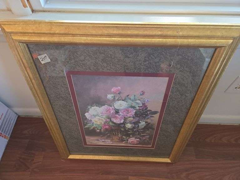 Framed Floral Print by Kathy Williams image