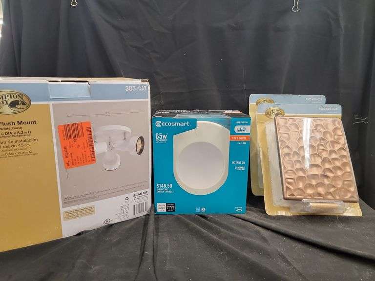 Hampton Bay and Ecosmart Lighting Fixtures and Doorbells image