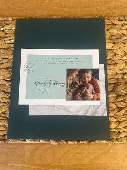 Meredith Frye Photography $100 Gift Certificate