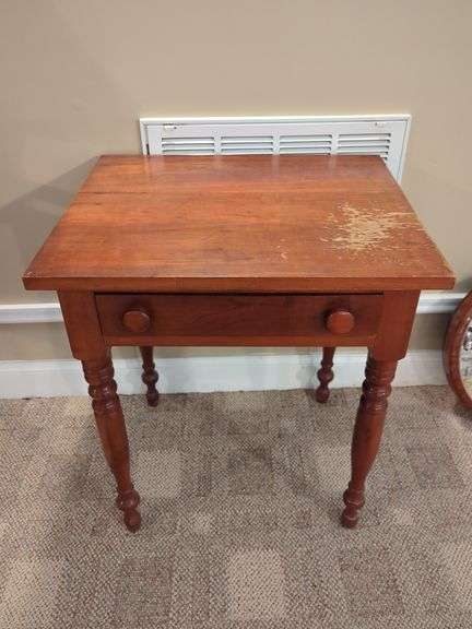 Small Wooden Table with Drawer image