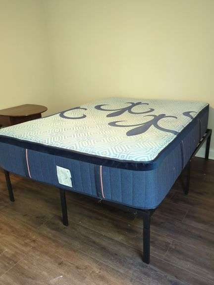 Queen Bed Frame and Mattress image