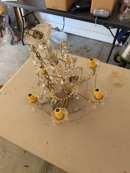 Crystal Bead Chandelier with Six Lights image