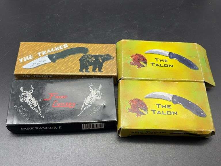 Frost Cutlery Folding Knife Lot with Sheaths image