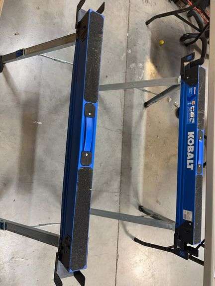 Two Kobalt Miter Saw Stands